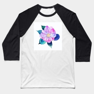 Watercolor Flower Baseball T-Shirt